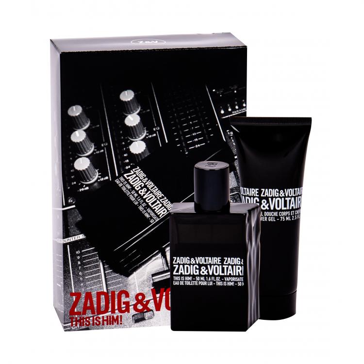 Zadig &amp; Voltaire This is Him! Подаръчен комплект EDT 50 ml + душ гел 75 ml