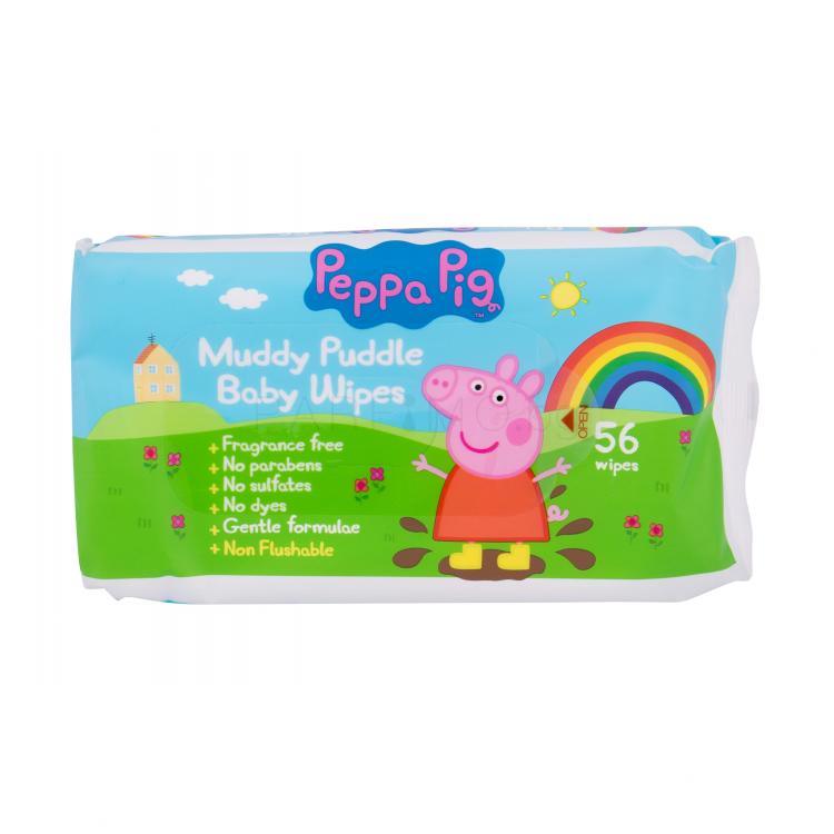 Peppa Pig Peppa Baby Wipes Почистващи кърпички за деца 56 бр