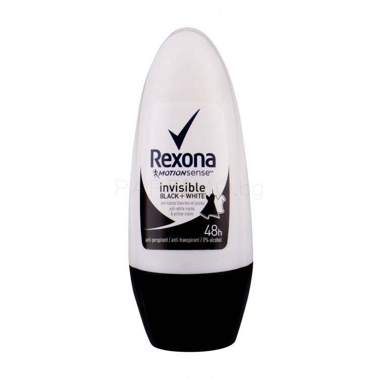Rexona MotionSense Invisible Black + White Антиперспирант за жени 50 ml