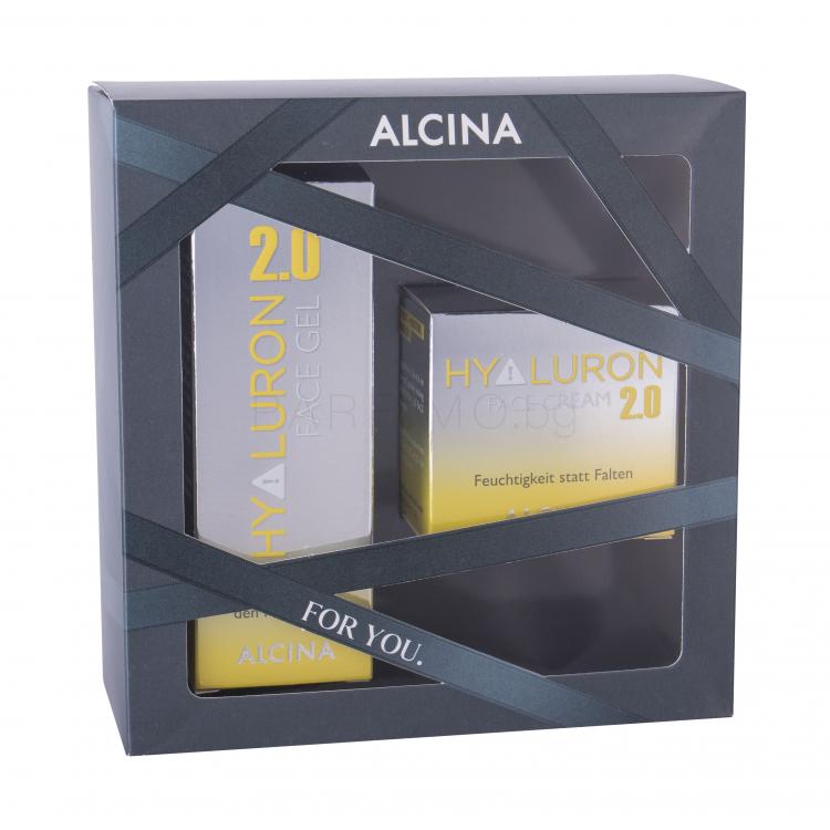 ALCINA Hyaluron 2.0 Подаръчен комплект дневен крем за лице 50 ml + почистващ гел за лице 30 ml