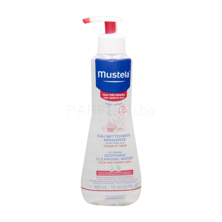 Mustela Bébé Soothing Cleansing Water No-Rinse Почистваща вода за деца 300 ml