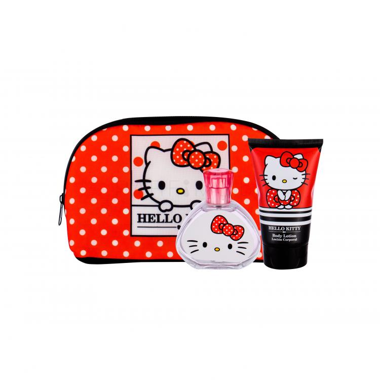 Koto Parfums Hello Kitty Подаръчен комплект EDT 50 ml + лосион за тяло 100 ml + козметична чантичка