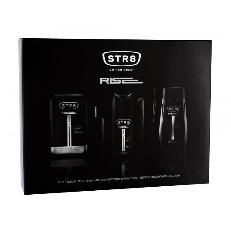 STR8 Rise Подаръчен комплект афтършейв 50 ml + дезодорант 150 ml + душ гел 250 ml