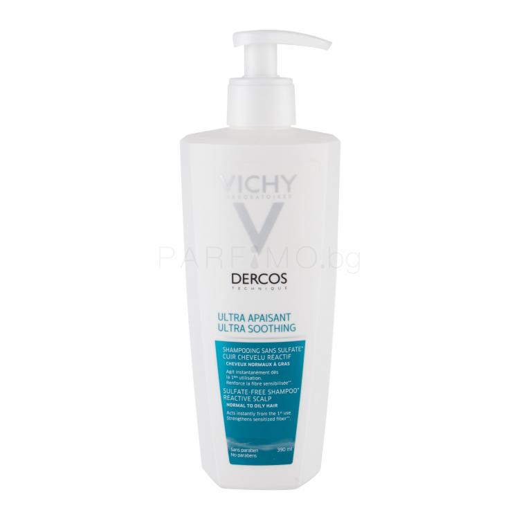 Vichy Dercos Ultra Soothing Normal to Oily Шампоан за жени 390 ml